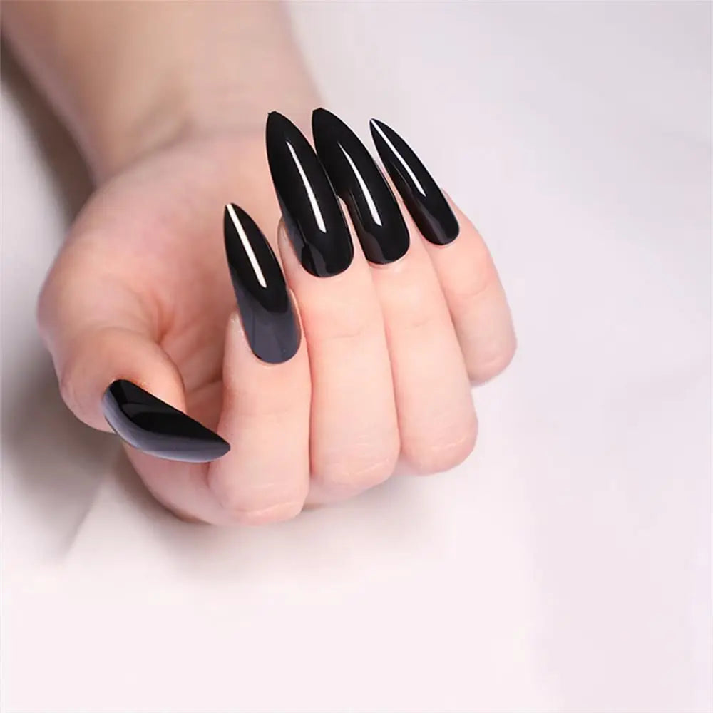 Cherry French Almond Press-On Nails-12
