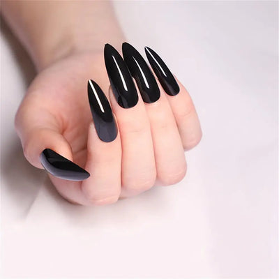 Cherry French Almond Press-On Nails-12
