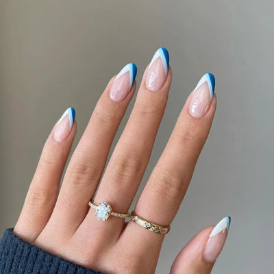 French Rainbow Acrylic Press-On Nails-3