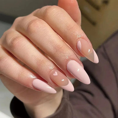 French Rainbow Acrylic Press-On Nails-20