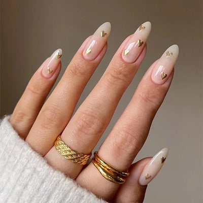 French Rainbow Acrylic Press-On Nails-25