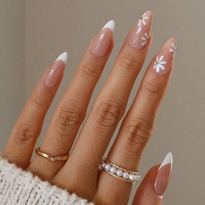 French Rainbow Acrylic Press-On Nails-57