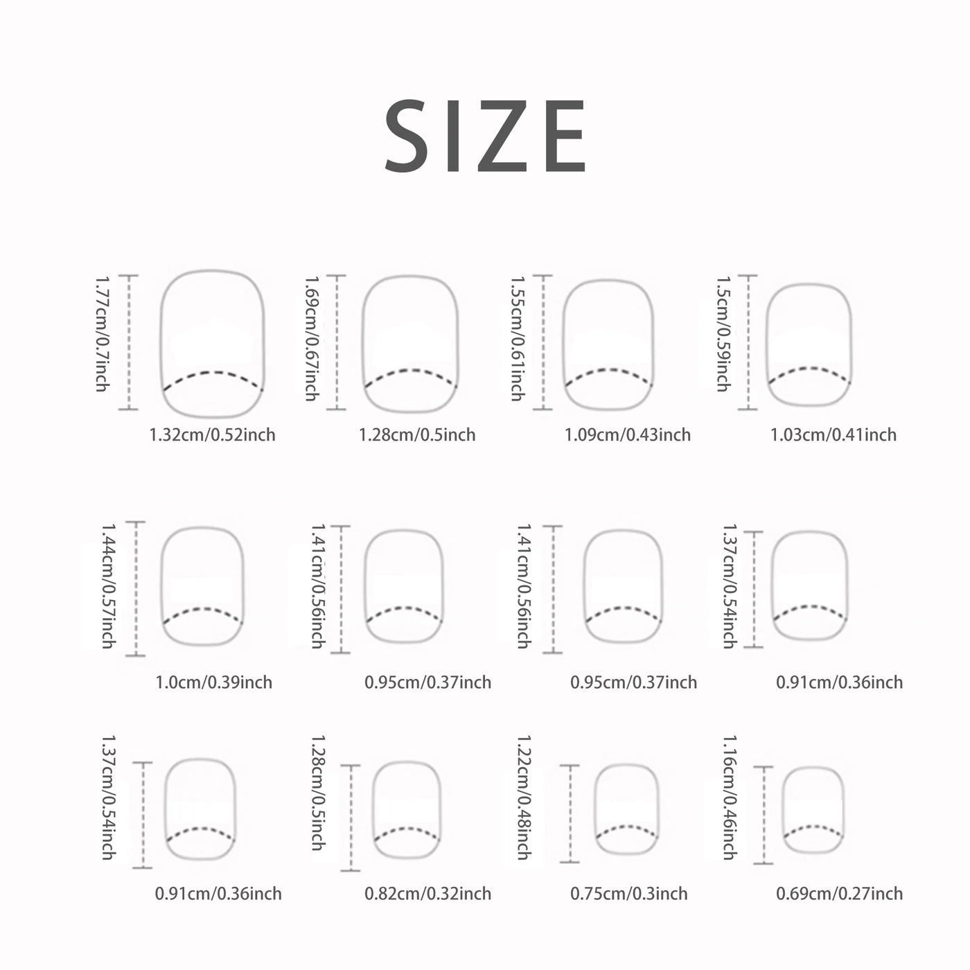 24 faux ongles courts minimalistes français avec 1 gelée et 1 lime à ongles