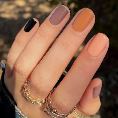 Glossy Acrylic Press On Nails-33