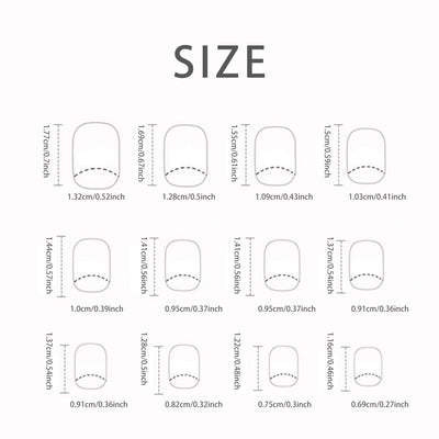 24 pièces d'ongles courts minimalistes français avec 1 lime et 1 gel gelée