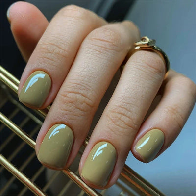 Glossy Acrylic Press On Nails-66